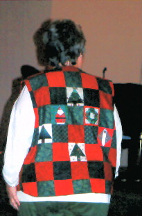 Photo of Burt White's Holiday Vest Back
